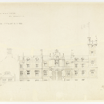 Cover image for Plan-Government House, Hobart, Domain-north or principal entrance elevation.