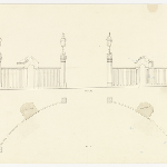 Cover image for Plan-Government House, Hobart, Domain-new fence.  Architect, W.P.Kay, Public Works Department.