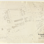 Cover image for Plan-Military Barracks, Hobart-Drainage plan prepared by Metropolitan Drainage Board. Architect, G.W.Thorn(?)