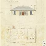 Cover image for Plan-Military Barracks, Hobart-Canteen. Architect, Engineer's Office.