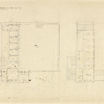 Cover image for Plan-Military Barracks, Hobart-Proposed Barrack cells for 12 prisoners. Architect, Royal Engineer's Office, J C Victor.