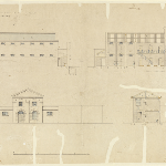 Cover image for Plan-Military Barracks, Hobart-proposed barrack cells for 12 prisoners. Architect, Royal Engineer's Office, J C Victor.