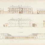 Cover image for Plan - New Town - elevation and sections of proposed Orphan Asylum New Town