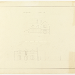 Cover image for Plan-Trinity Church, Hobart-Parsonage.  Architect, J. Blackburn.