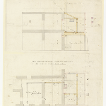 Cover image for Plan-Gaol, corner of Macquarie & Murray Streets, Hobart-additional rooms.  Architect, W.P.Kay, Public Works.