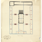 Cover image for Plan-Cascades Factory, Hobart-upper floor.  Architect, J.Lee Archer. [Female Factory]