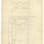 Cover image for Plan-Cascade Factory, Hobart-proposed alterations in washing yard.  Architect, John Twiss, Royal Engineer's Office.