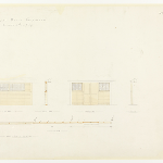 Cover image for Plan-Cascades Factory, Hobart-boarding in verandah of invalid depot.  Architect, Public Works Department.