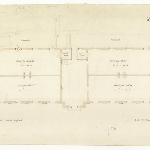 Cover image for Plan-General Hospital, Hobart-ground plan. Architect, Colonial Architect