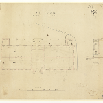 Cover image for Plan-General Hospital, Hobart-bathroom. Architect, John Twiss, Royal Engineers