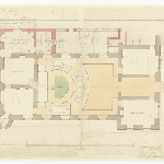 Cover image for Plan-Public Buildings, Murray Street, Hobart-alteration to Court House(2 plans). Architect, Colonial Architect's Office.