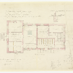 Cover image for Plan-Public Buildings, Murray Street, Hobart-new police and convict offices.  Architect, Engineer's Office.