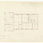 Cover image for Plan-Public Buildings, Murray Street, Hobart-police & convict offices, upper floor.  Architect, John Lee Archer, Civil engineer & Colonial Architect.