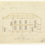 Cover image for Plan-Public Buildings, Murray Street, Hobart-Police Office.  Architect, Engineer's Office.