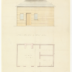 Cover image for Plan-Watch house (proposed), Battery Point, Hobart.  Architect, Joseph Thorneloe, Public Works Department.
