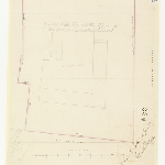 Cover image for Plan-Site of guard house, corner of Macquarie & Elizabeth Streets Hobart.  Architect, R.Kelsall, Royal Engineers Office.