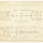 Cover image for Plan-Ship Anson-quarter deck, forecastle, upper deck-as fitted out for a female convict ship. Architect, Chatham Yard, U.K,