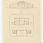 Cover image for Plan-Court house, constables quarters & lock-up-at Antill Ponds(possibly)