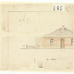 Cover image for Plan-Slaughterhouses, Hobart-cottage. Architect, Public Works Department