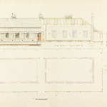 Cover image for Plan-Brickfield Buildings, Hobart. Architect, W.H.Cheverton, Overseer of Works.