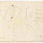 Cover image for Plan-Sullivan's Cove, Hobart-Between Old Wharf and Macquarie Point with soundings and section of bank. Architect, H.C.Cotton