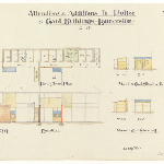 Cover image for Plan - Launceston Penal Establishment -  alterations and additions to gaol and police buildings - first floor