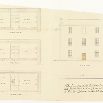 Cover image for Plan - Launceston Penal Establishment - gaolers house - plan by Mr Thomson - Keeper of H M Gaol