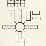 Cover image for Plan - Launceston Penal Establishment - female house of correction - upper floor - prepared for Royal Commission - Henry Conway Architect [female factory]