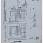 Cover image for Plan - Hobart Domain - Philip Smith Training College - Drawing 4809 - Elevations of end Gable - on linen Card 50