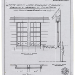 Cover image for Plan - Upper Macquarie Street State School, Hobart - Addition of Windows to Class Room; Drawing No - 7731 Plan, Elevation, Section; Contract Code 518; Card No.883