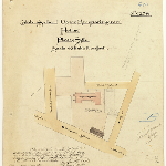 Cover image for Plan - Upper Macquarie Street State School, Hobart - Plan of Site; Drawing No - 4258 Proposed School Site - Colour; Contract Code 523; Card No.900