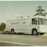 Cover image for Bookmobile photographs: No.s 1-9 Interior and exterior shots of bookmobile.
