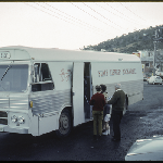 Cover image for Photograph - 35mm transparency - State Library of Tasmania - Bookmobile at Taroona - July 1972