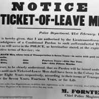 Photograph - 'Notice to Ticket-of-Leave Men', conditions of conditional pardon (copy)