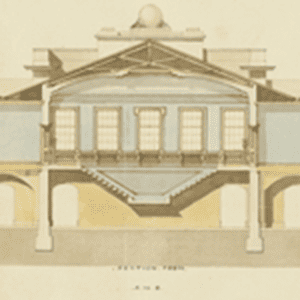 Plan of Customs House in mid-1800s