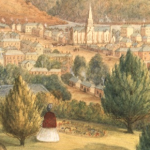 Historic painting of Launceston