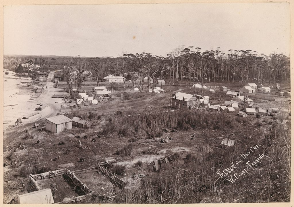 Cover image for Photograph - Strahan near Duck Creek, West Coast Tasmania (No.102) [Albert Sargeant likely to be photographer]
Photograph - Strahan near Duck Creek, West Coast Tasmania (No.102) [Albert Sargeant likely to be photographer]