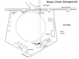 A plan for the showground's layout