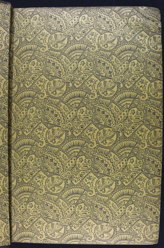 The books endpaper.
There are images of symbols as well as mythical monsters