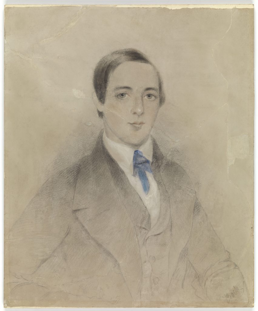 A painted portrait of Charles Lewis