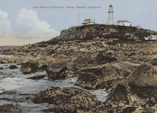 Postcard Low Head Lighthouse and Tamar Heads
