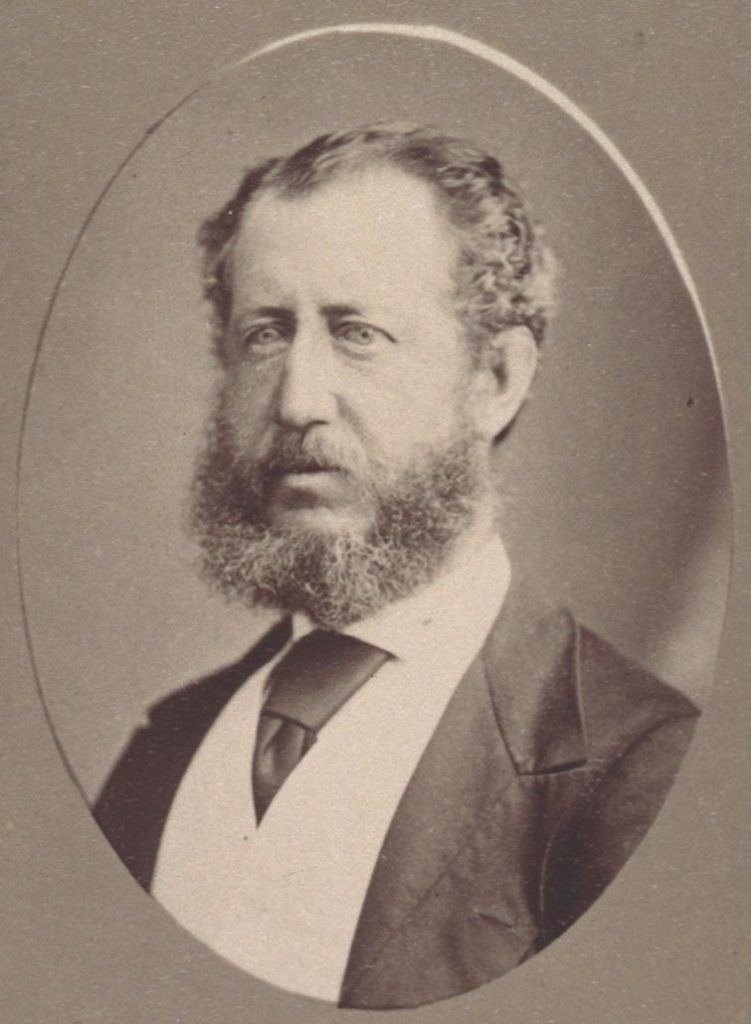 A black and white photo of Morton Allport