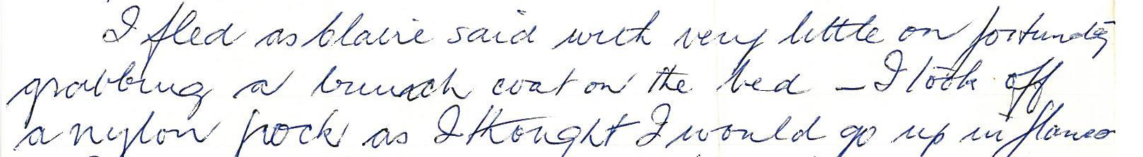 Part of a letter. Text illegible