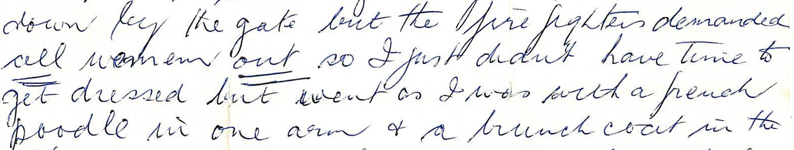 Part of a letter. Text illegible