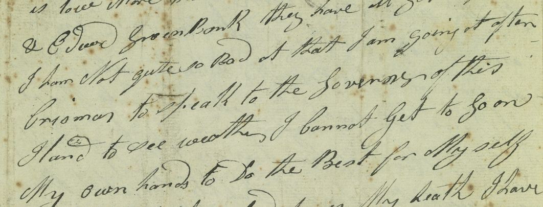 An old piece of paper with cursive text on it. text illegible.