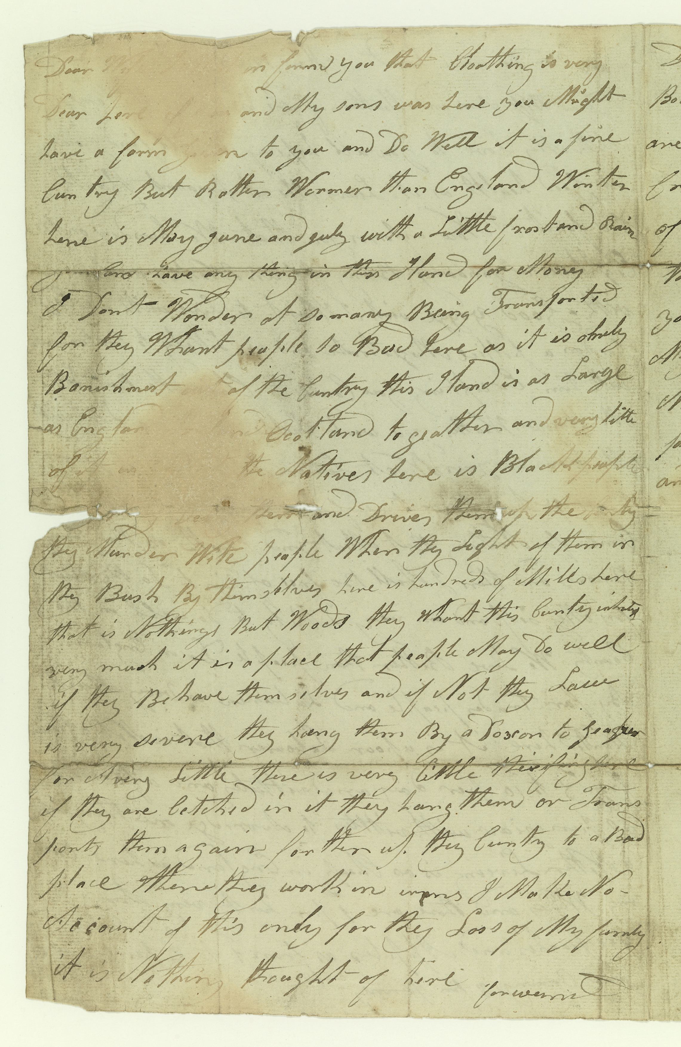 An old piece of paper with cursive text on it. Text illegible.