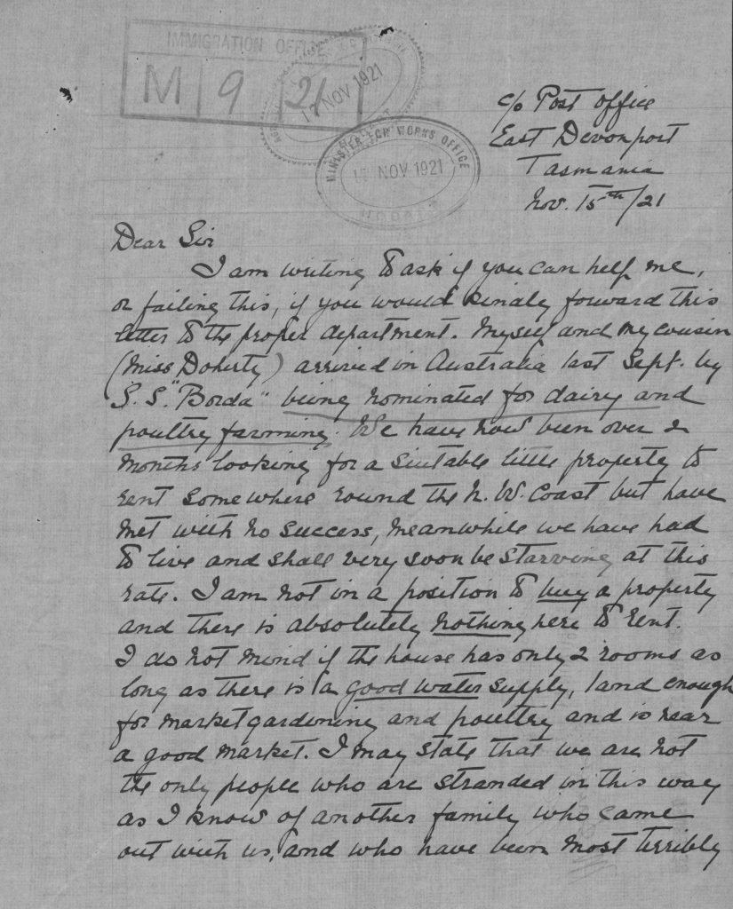 An old letter with text on it. Text illegible