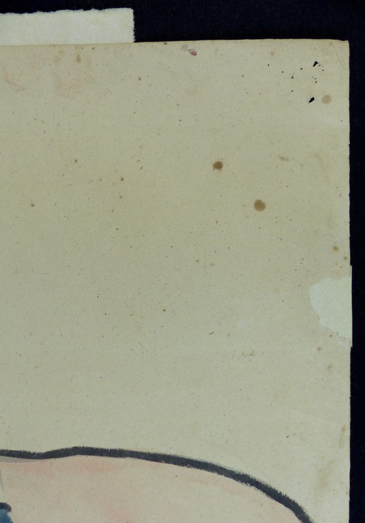 The drawing after the repair patch has been applied.